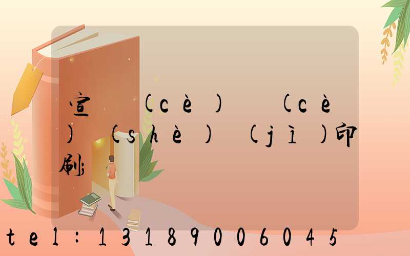 宣傳冊(cè)畫冊(cè)設(shè)計(jì)印刷