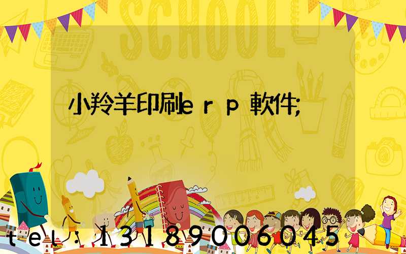 小羚羊印刷erp軟件