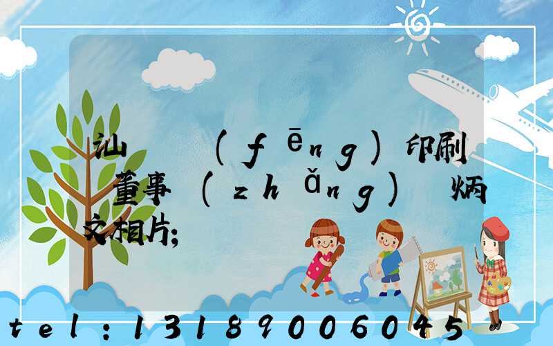 汕頭東風(fēng)印刷廠董事長(zhǎng)黃炳文相片