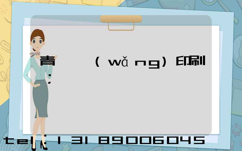 青島絲網(wǎng)印刷廠